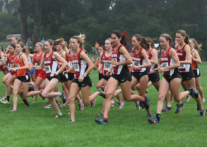 130831 USF-XC-Invite-045.JPG - August 31, 2013; San Francisco, CA, USA; The University of San Francisco cross country invitational at Golden Gate Park.
